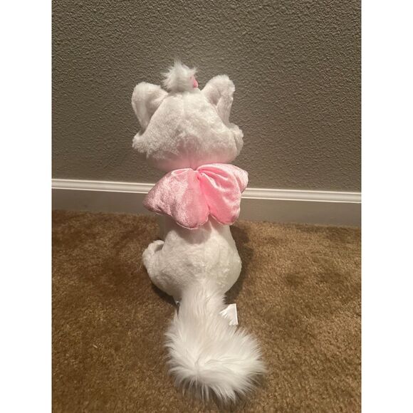 NWOT Disney Aristocats Marie Plush White Cat Stuffed Animal Toy 18" Kitten Bow - Picture 8 of 10
